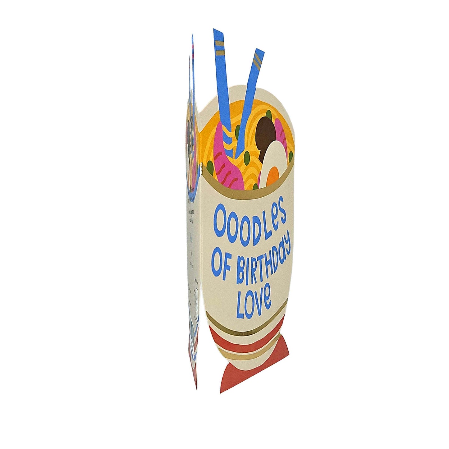 Oodles of Birthday Love Noodles Cutout Birthday Card