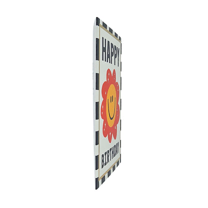 Happy Birthday Smiling Flower Birthday Card