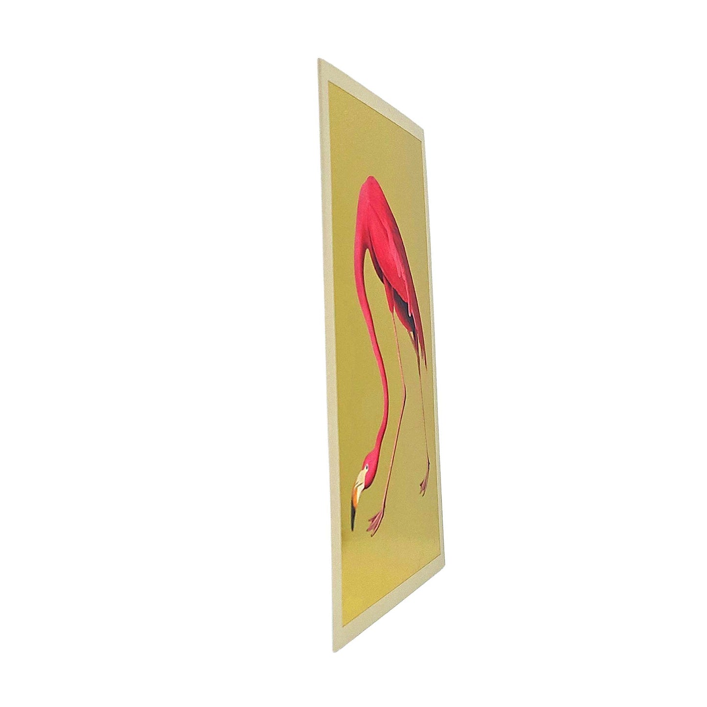 Pink Flamingo Gold Foiled Art Card