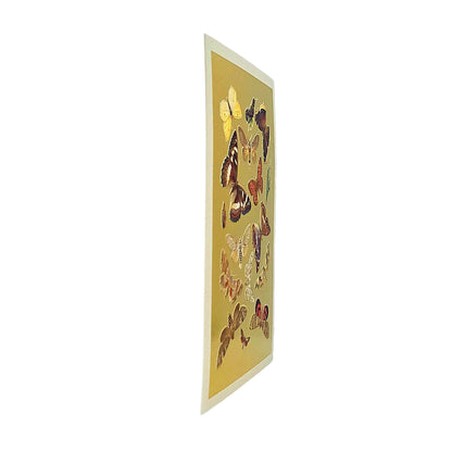 Lepidoptera Moths & Butterflies Gold Foiled Art Card