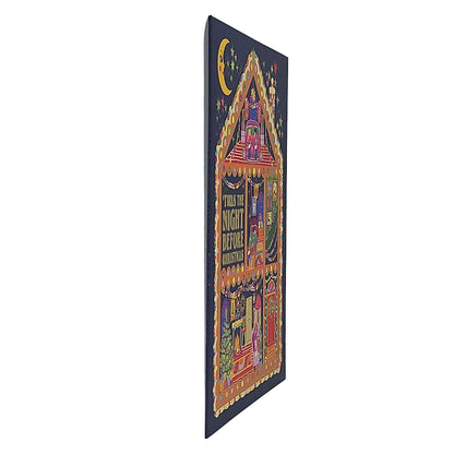 Night Before Christmas House Gold Foiled Christmas Card