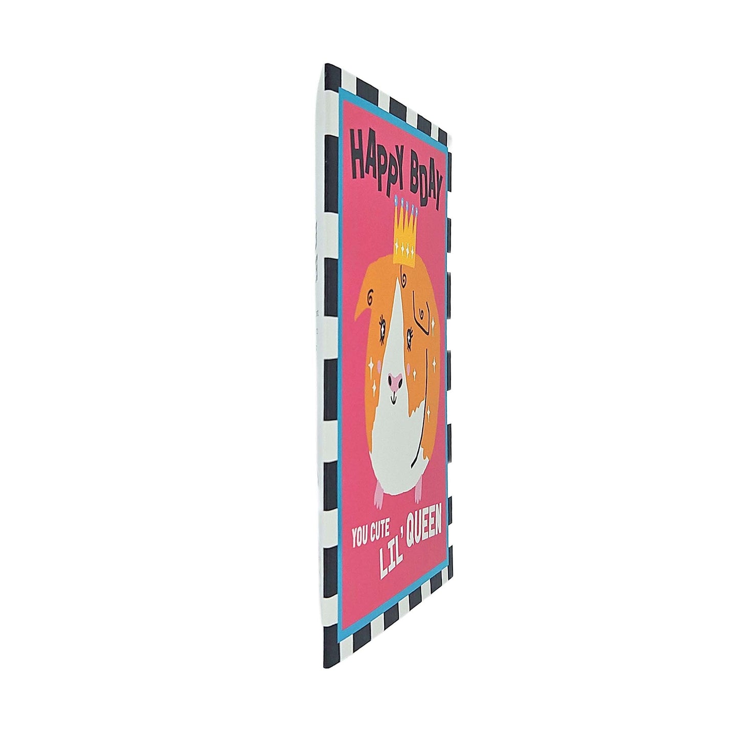 Happy Birthday Cute Lil Queen Guinea Pig Birthday Card