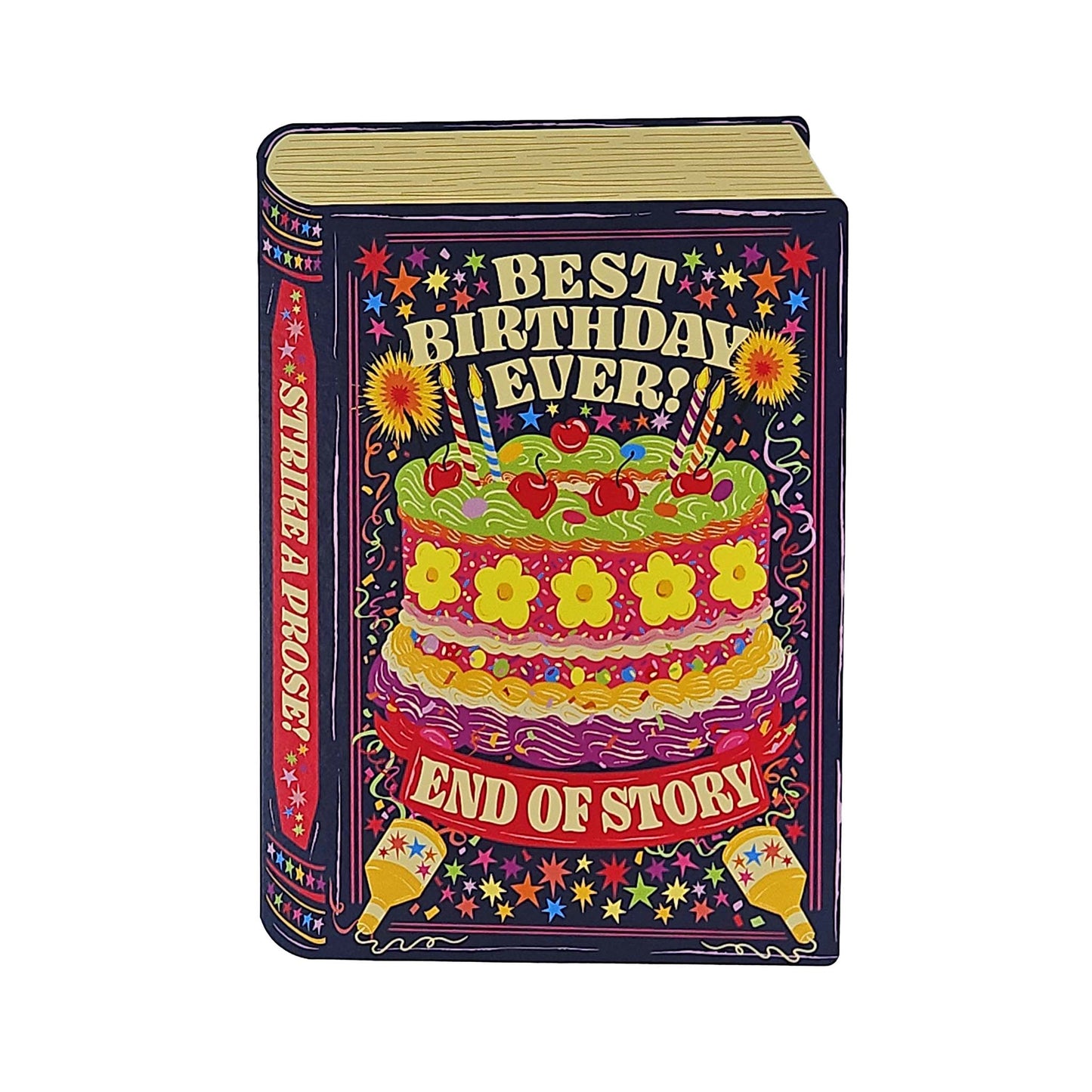 Best Birthday Ever Book Cutout Birthday Card