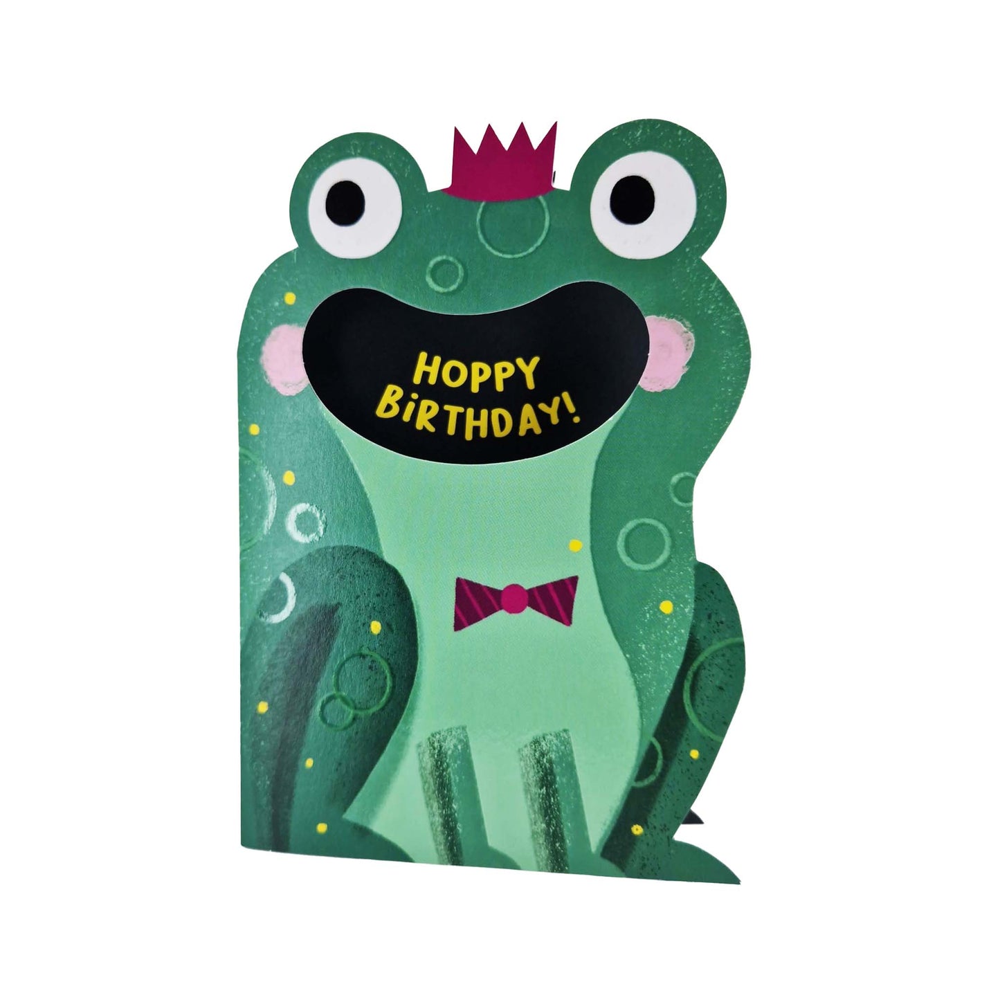 Hoppy Birthday Frog Die Cut Kids Birthday Card