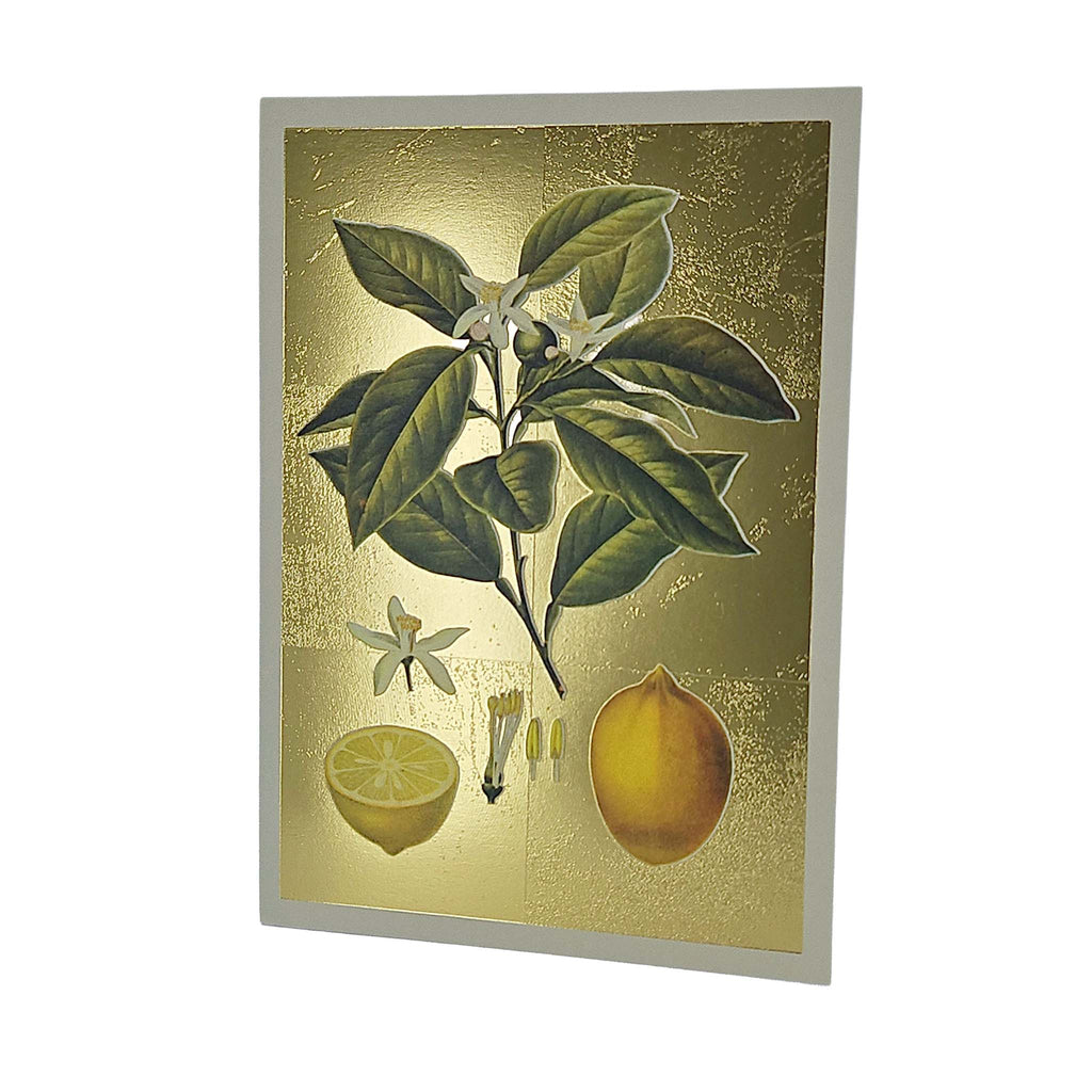 Lemons Gold Foiled Art Card