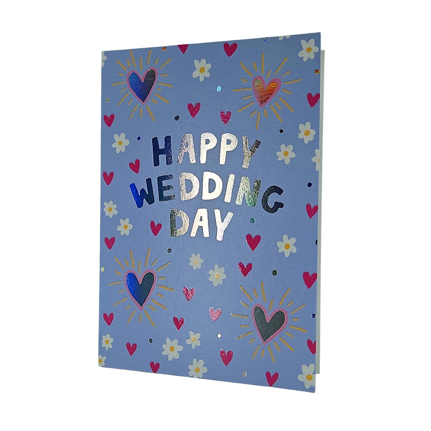 Daisies & Hearts Wedding Card