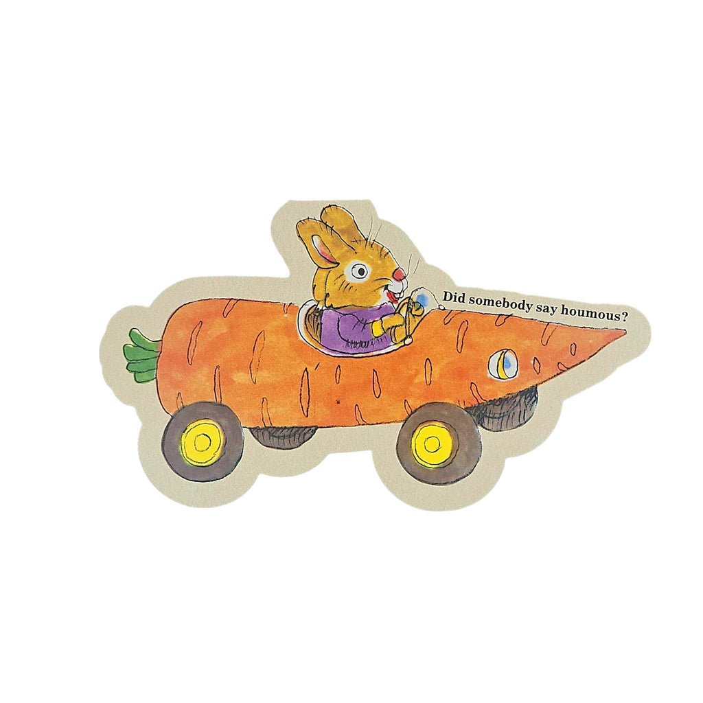Carrot Bunny Car Richard Scarry Cutout Card