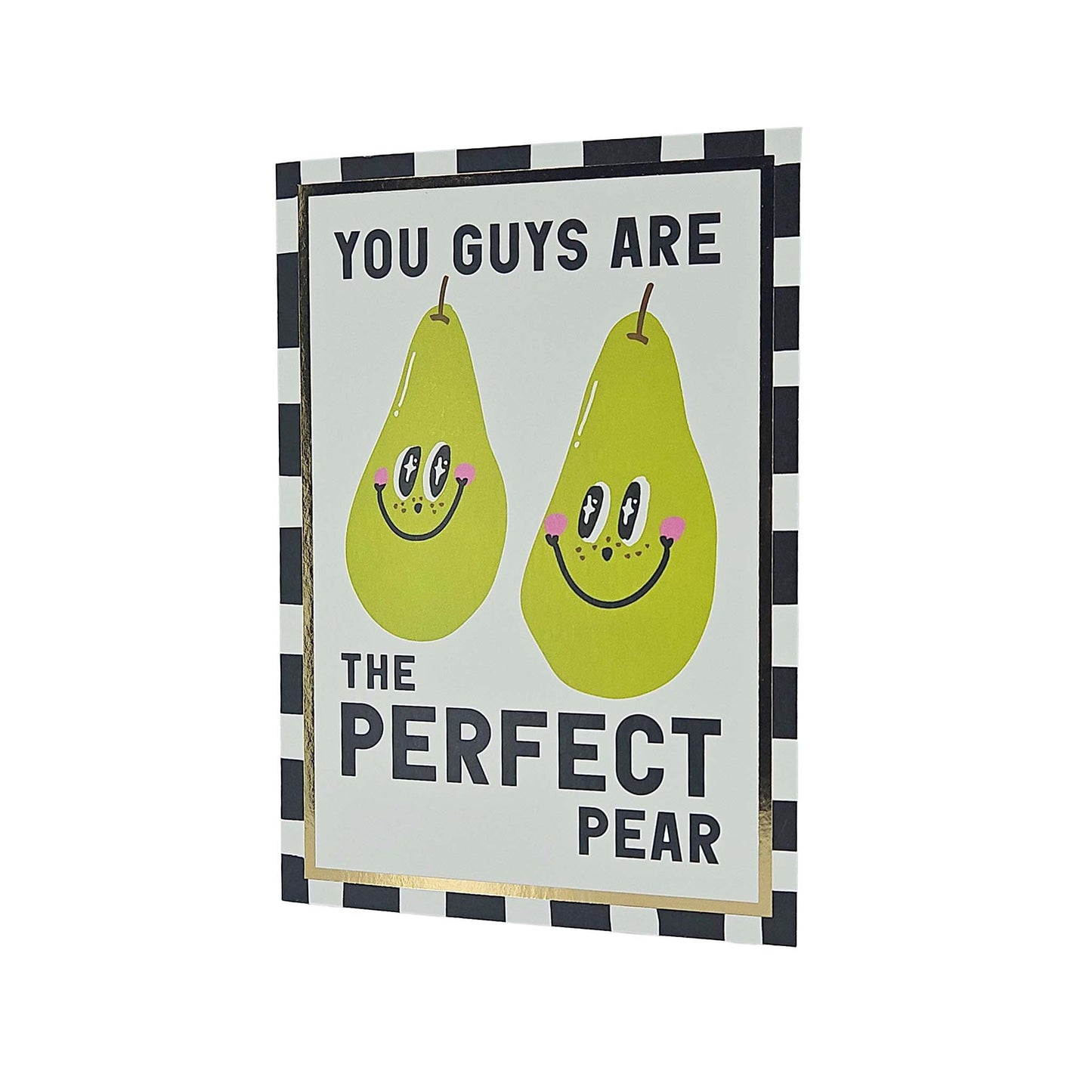 Perfect Pear Foiled Anniversary / Wedding Card