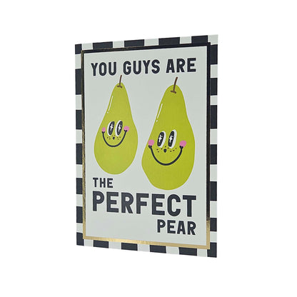 Perfect Pear Foiled Anniversary / Wedding Card