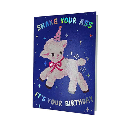 Shake Your Ass Lamb Birthday Card