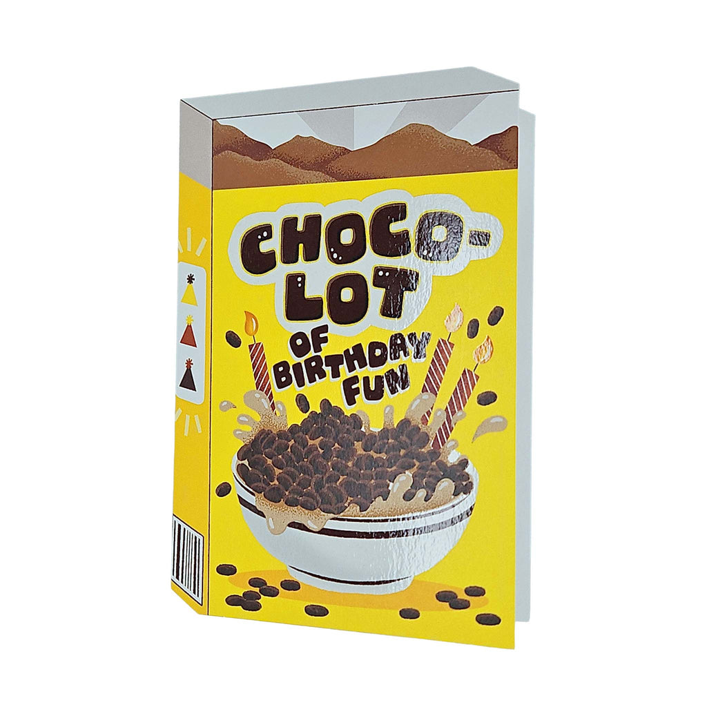 Choco-Lot Cereal Spot Gloss Birthday Card