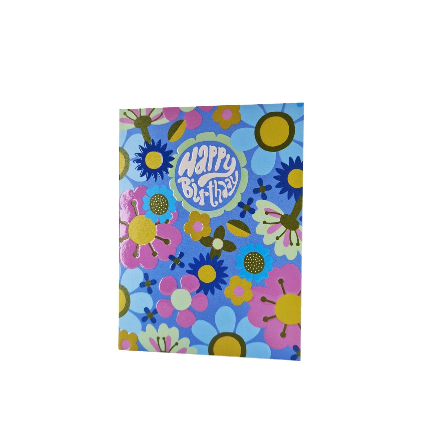 Happy Birthday Floral mini birthday card