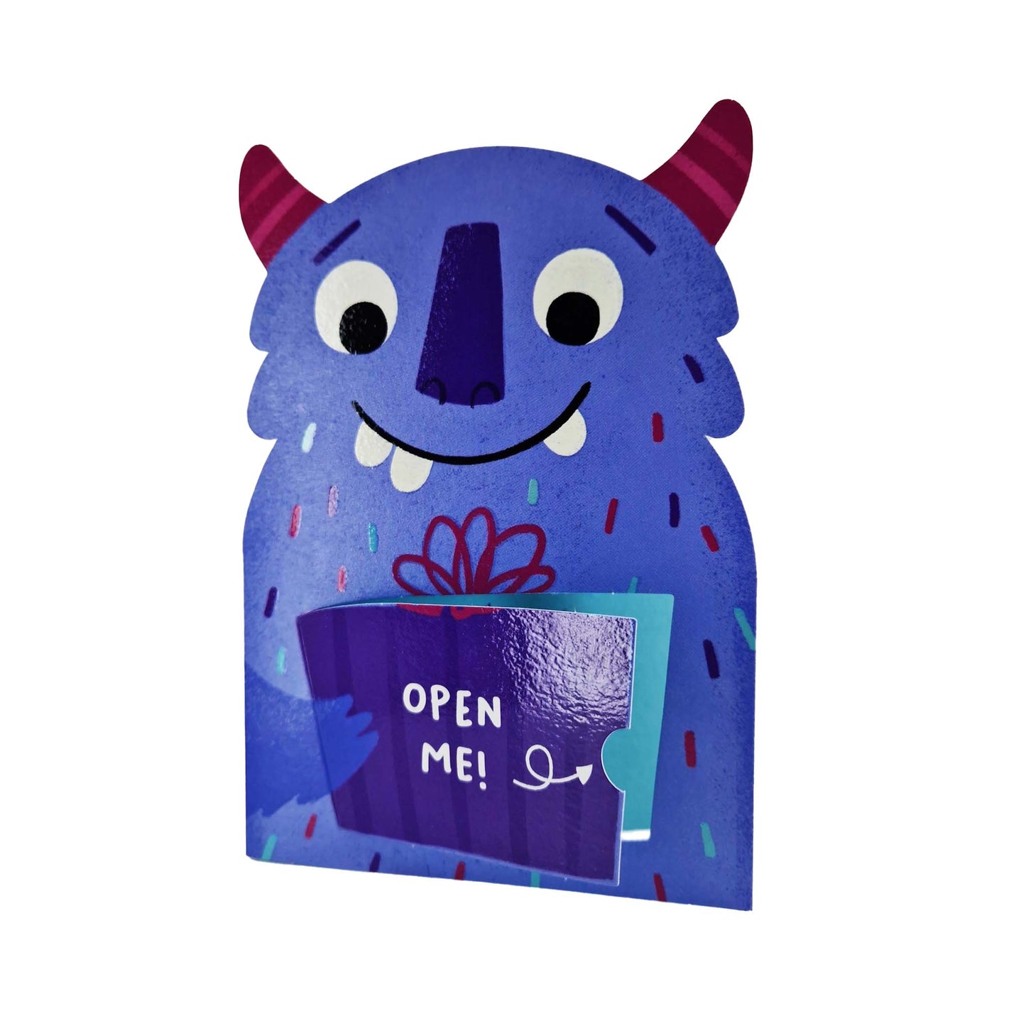 Monster Birthday! Monster Die Cut Kids Birthday Card