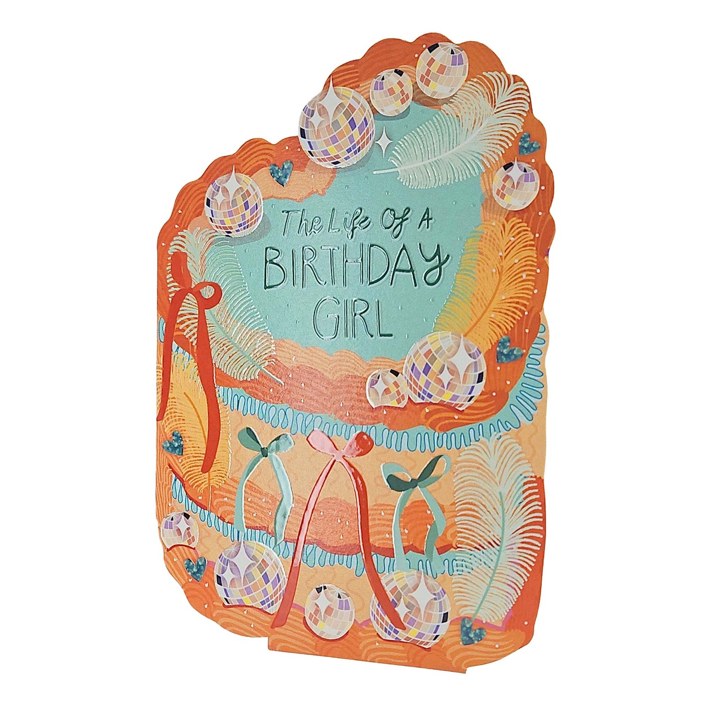 The Life of a Birthday Girl 'Taylor Made' Sparkly Cutout Cake Birthday Card