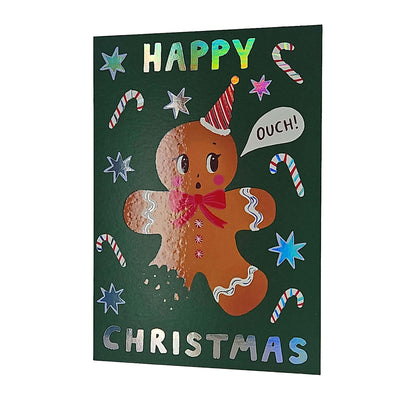 Happy Christmas Gingerbread Man Christmas Card