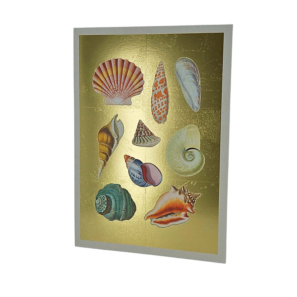 Shell Collection Gold Foiled Art Card