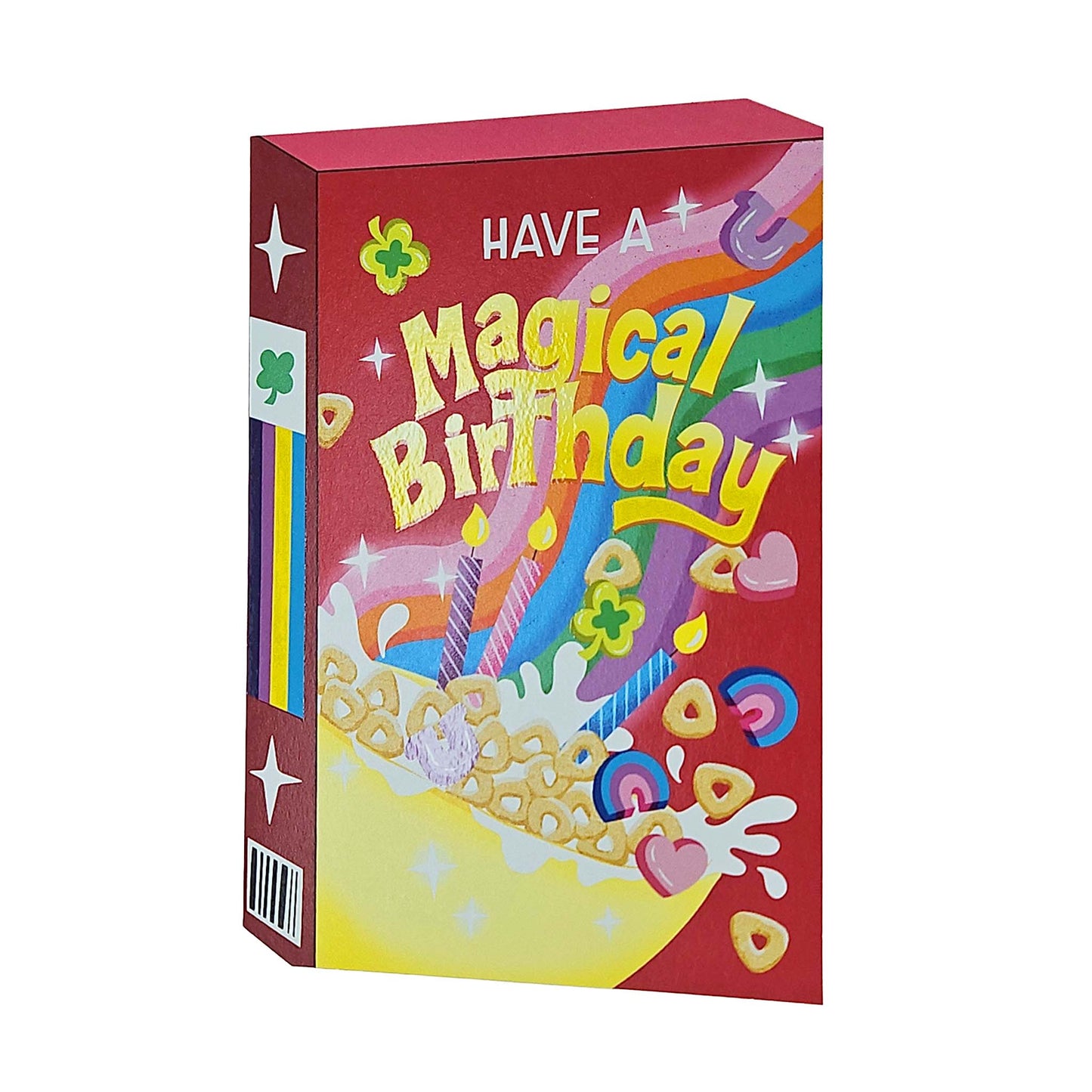 Charming Magical Birthday Cereal Spot Gloss Birthday Card