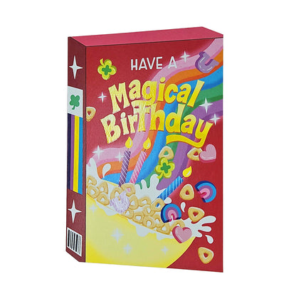 Charming Magical Birthday Cereal Spot Gloss Birthday Card