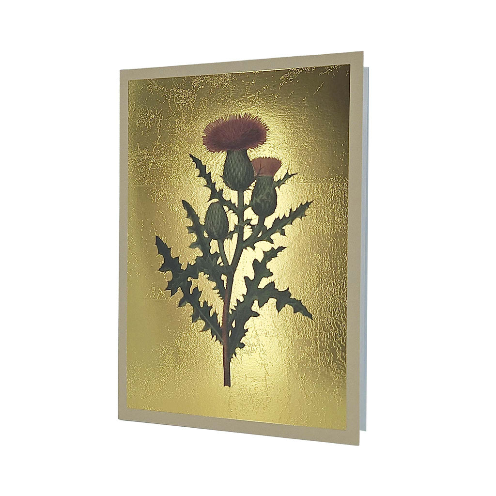 Thistle Gold Foiled Art Card
