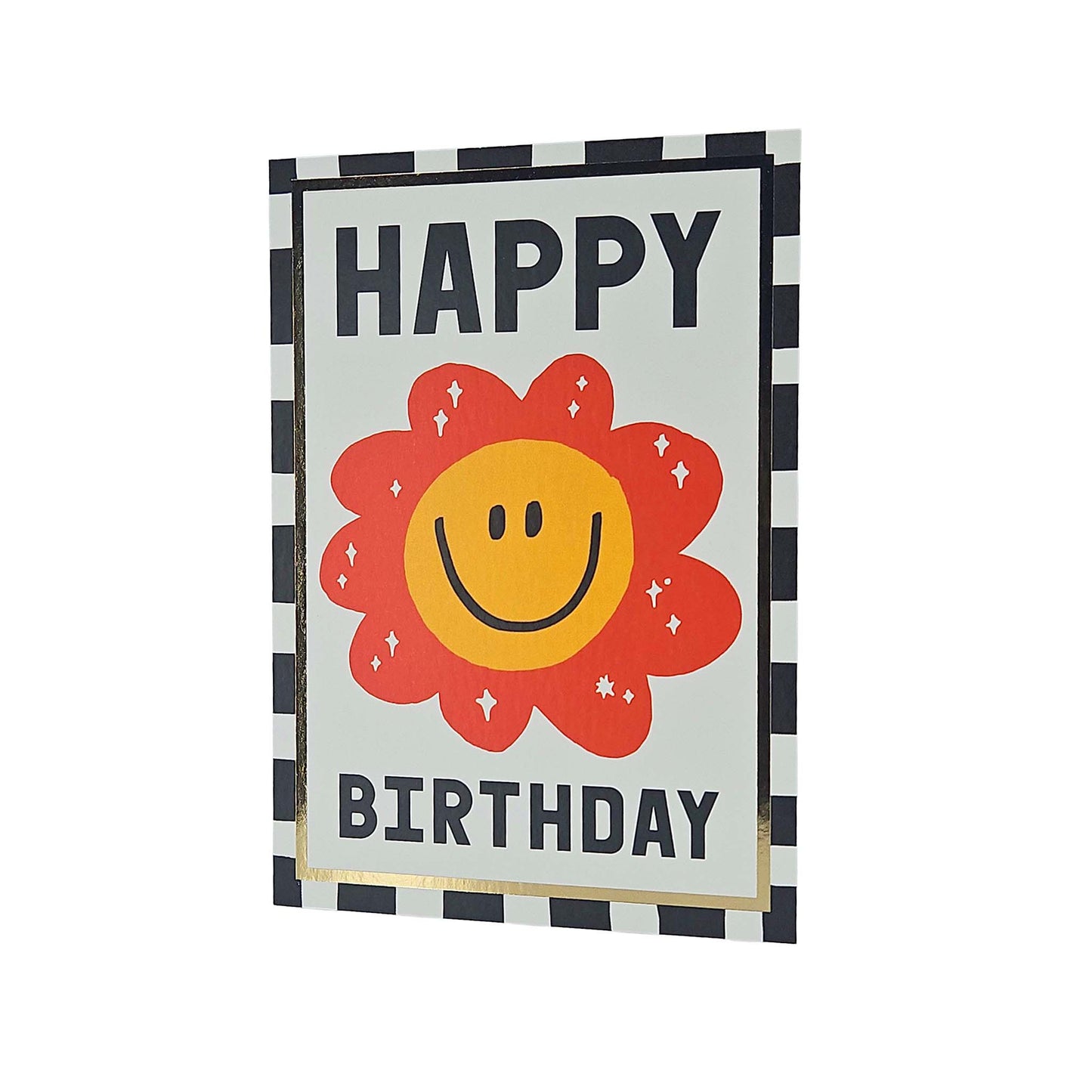 Happy Birthday Smiling Flower Birthday Card