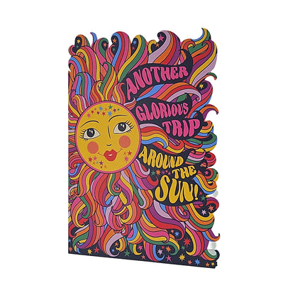 Glorious Trip Around The Sun Cutout Birthday Card