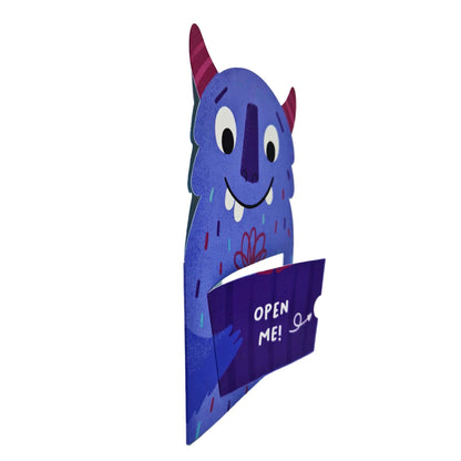 Monster Birthday! Monster Die Cut Kids Birthday Card