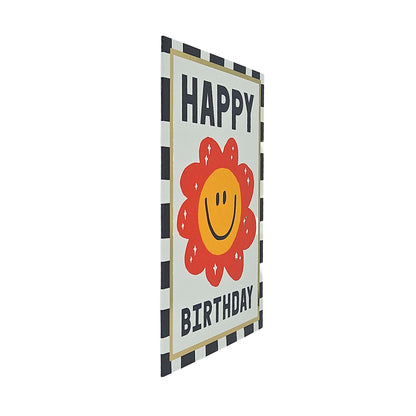 Happy Birthday Smiling Flower Birthday Card