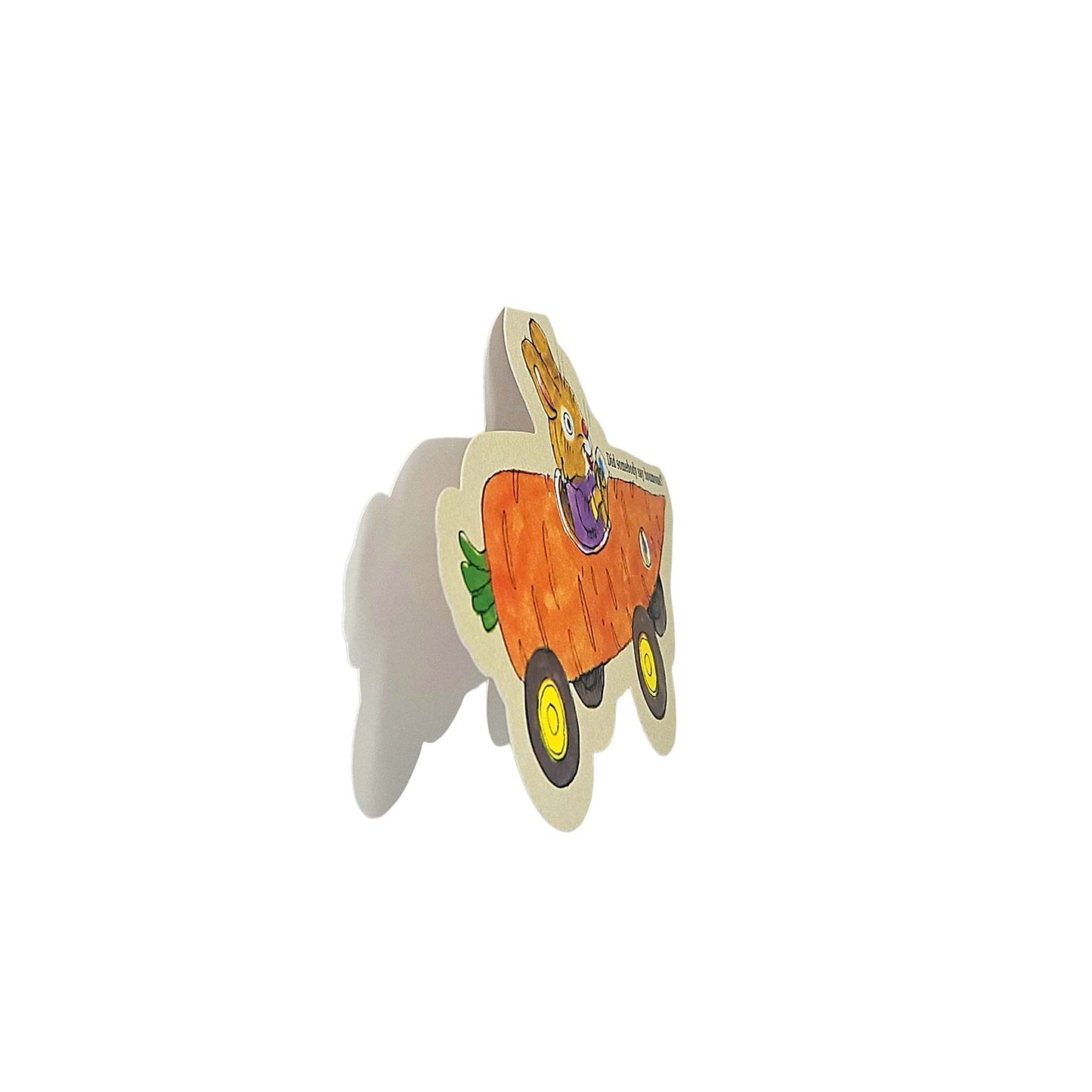 Carrot Bunny Car Richard Scarry Cutout Card