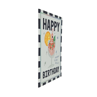 Prawn to be Wild Prawn Cocktail Foiled Birthday Card