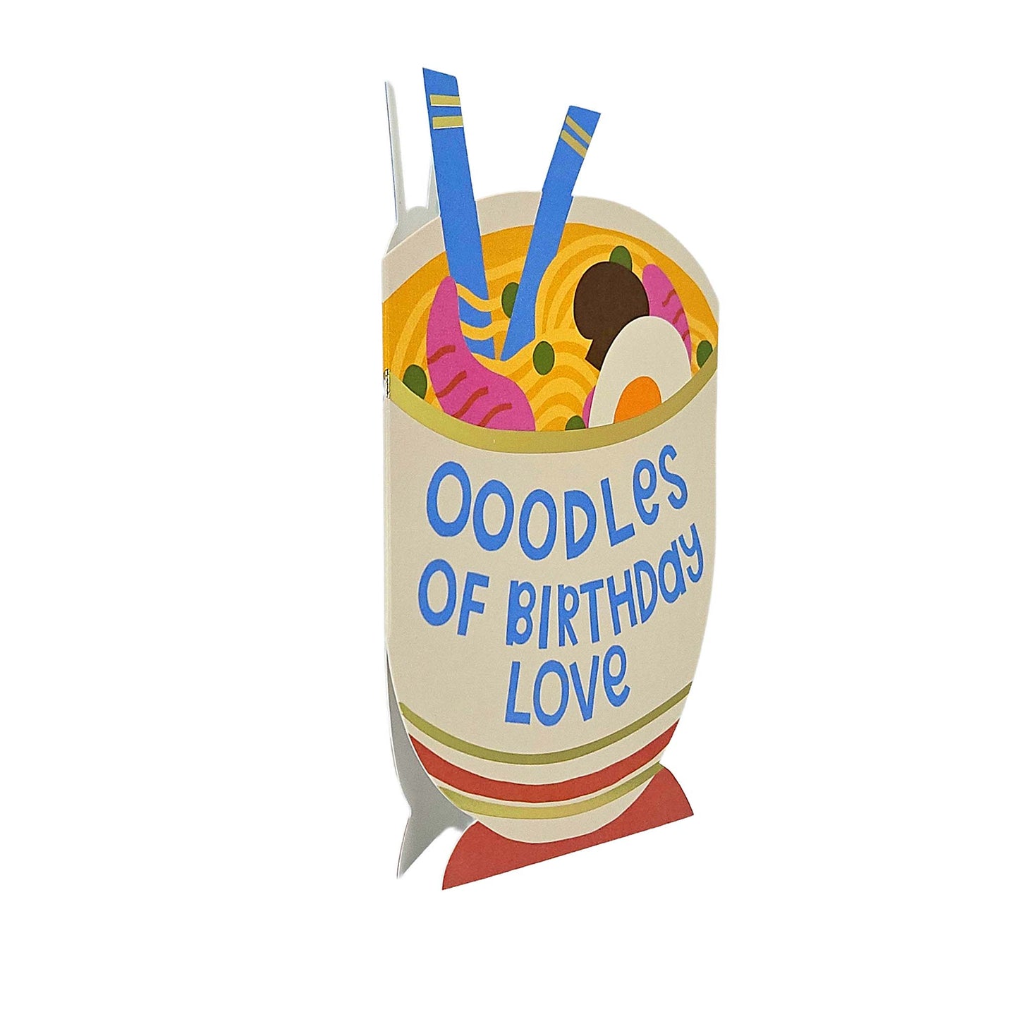 Oodles of Birthday Love Noodles Cutout Birthday Card