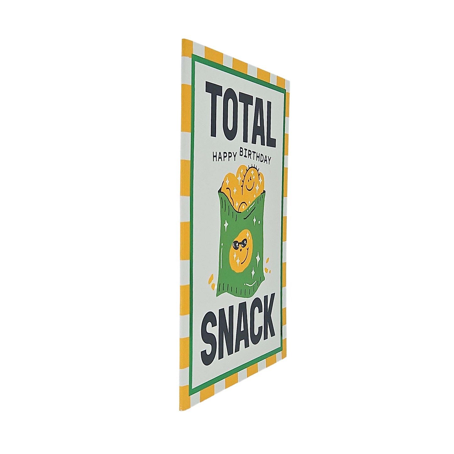 Total Snack Crisps Foiled Birthday Card
