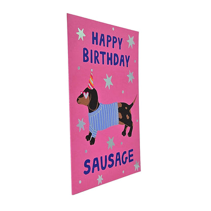 Happy Birthday Sausage Dachshund Birthday Card