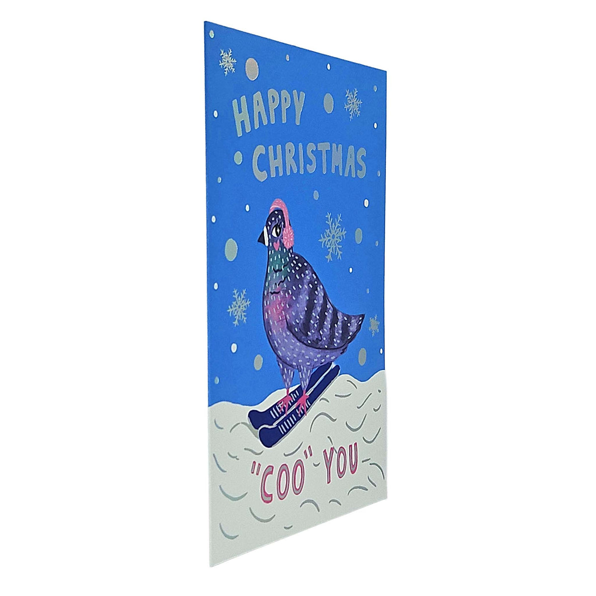 Happy Christmas Coo You Pigeon Christmas Card