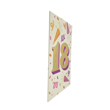 Gold Foiled 18th Birthday Card