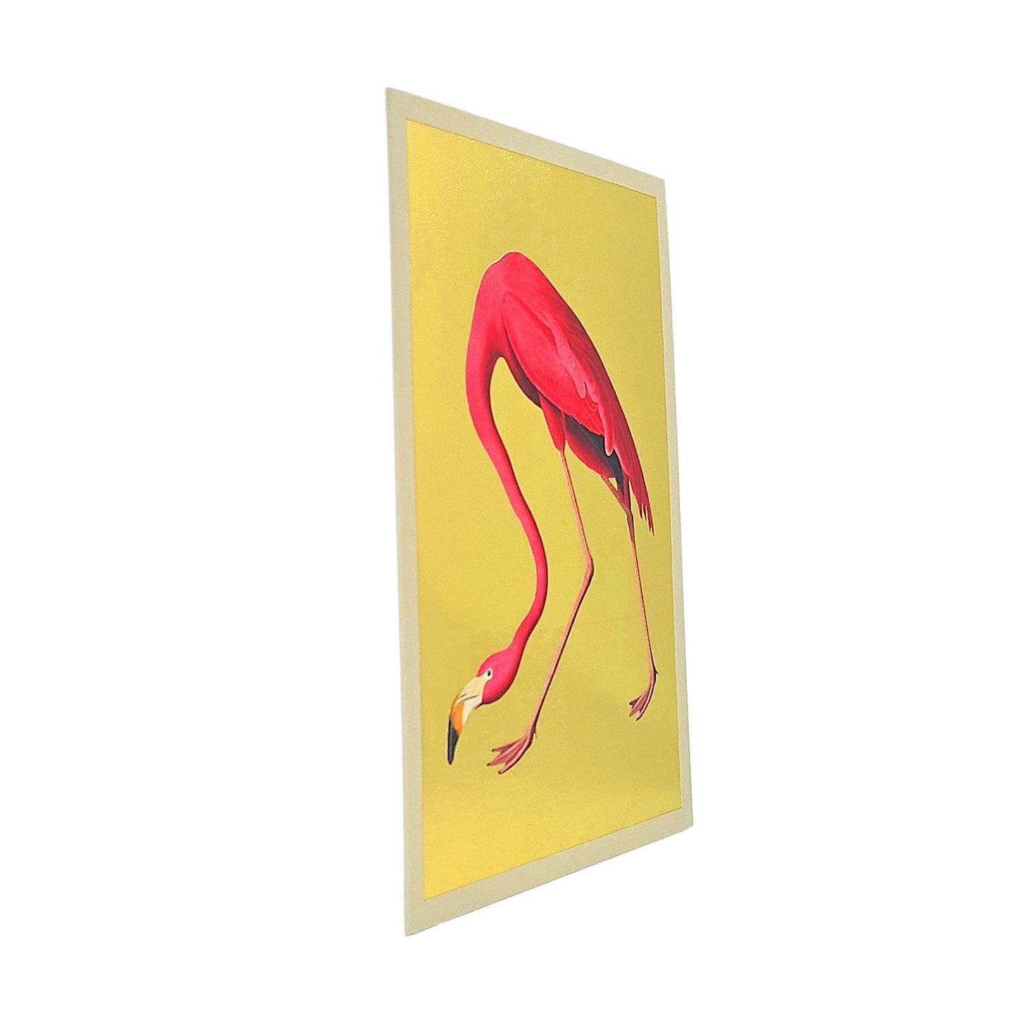 Pink Flamingo Gold Foiled Art Card