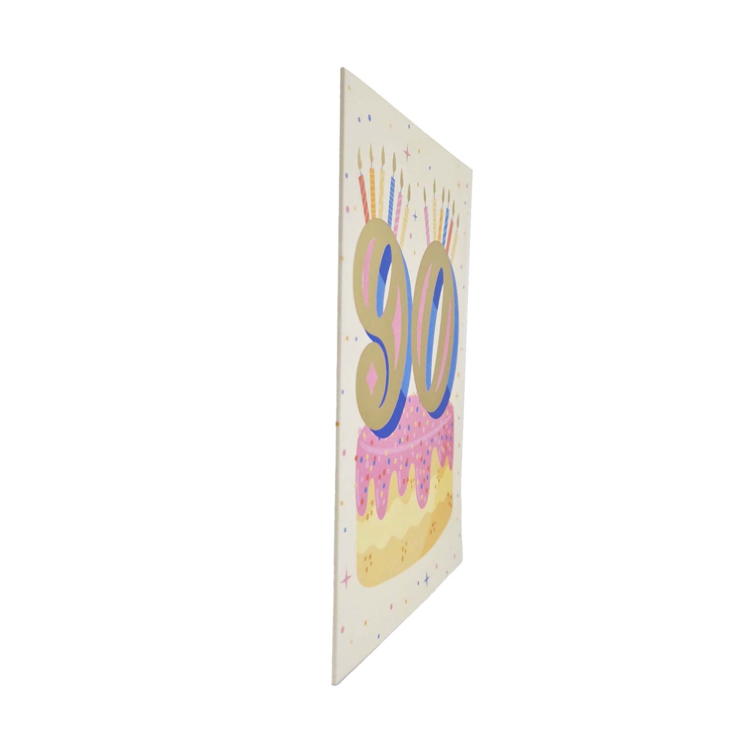 Gold Foiled 90th Birthday Card