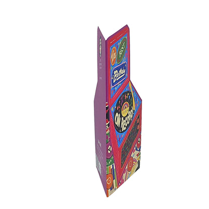 Best Birthday Vinyl Record Player Cutout Birthday Card