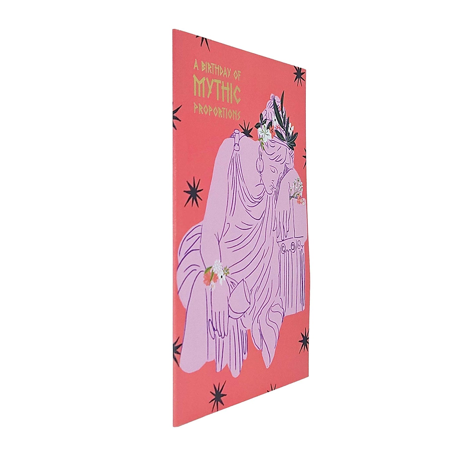 Mythic Proportions Greek Goddess Gold Foiled Birthday Card