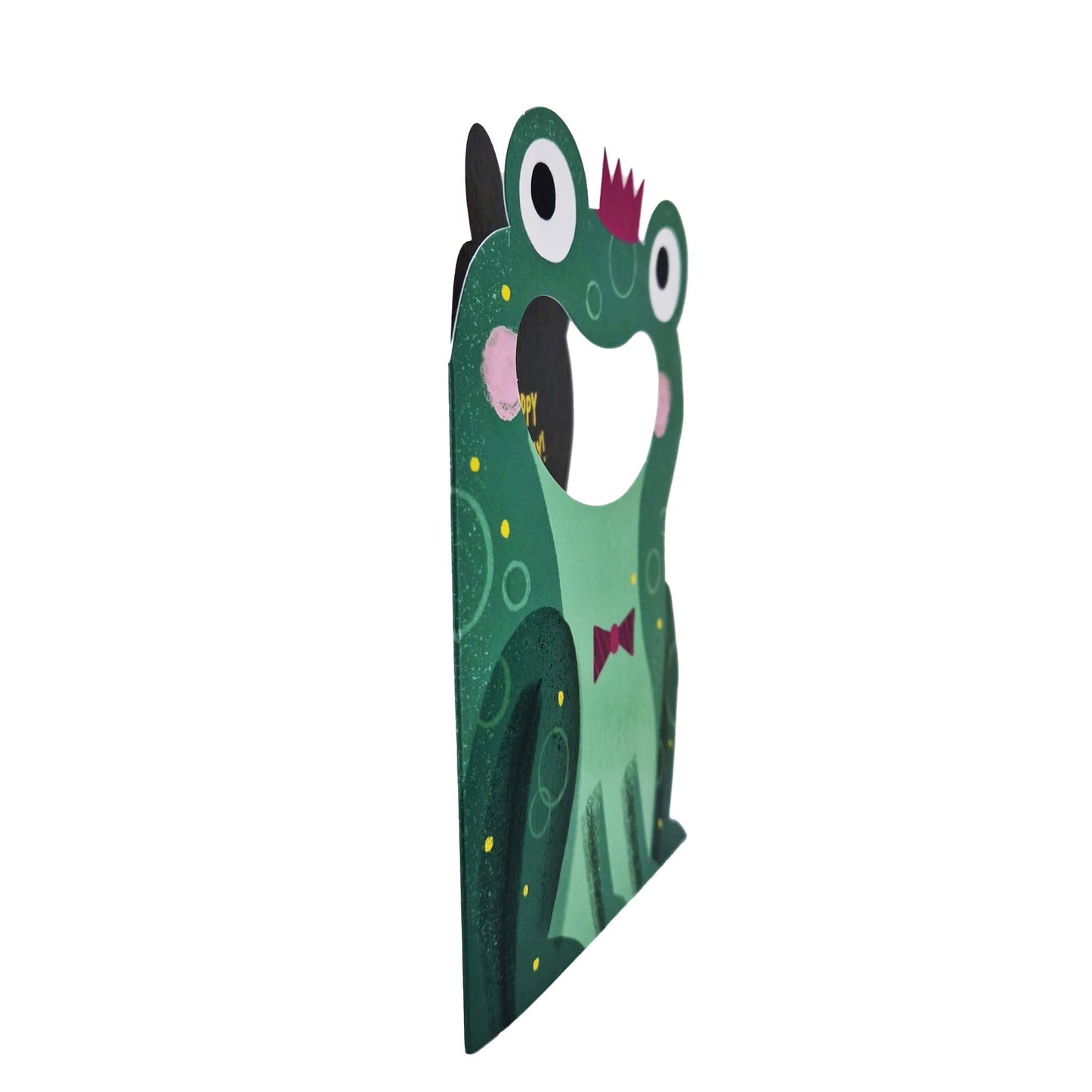 Hoppy Birthday Frog Die Cut Kids Birthday Card