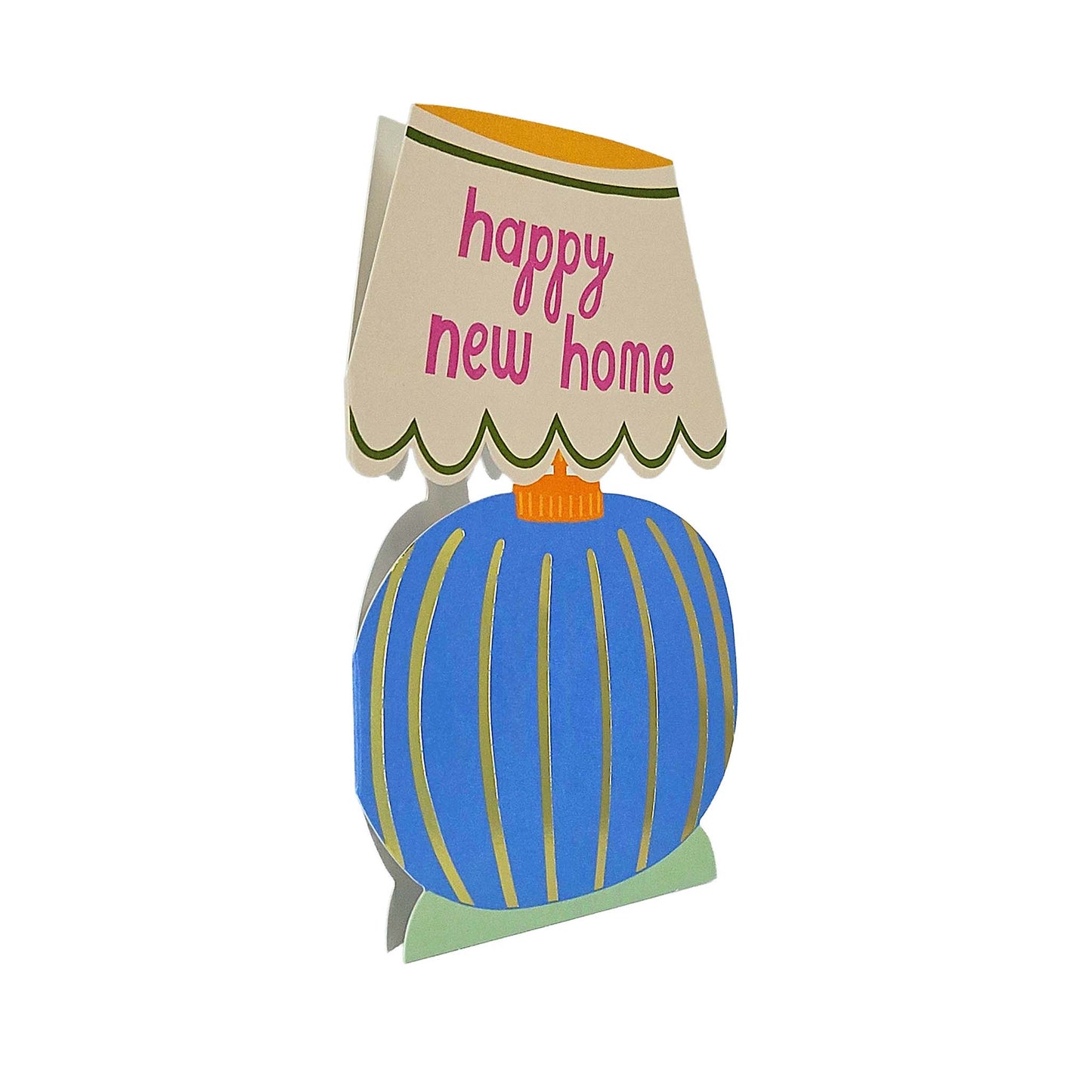 Happy New Home Table Lamp Cutout New Home Card