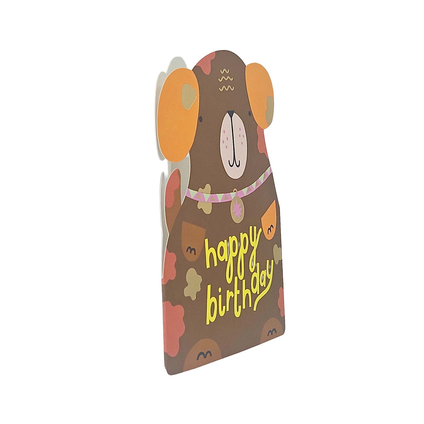 Happy Birthday Dog Cutout Birthday Card