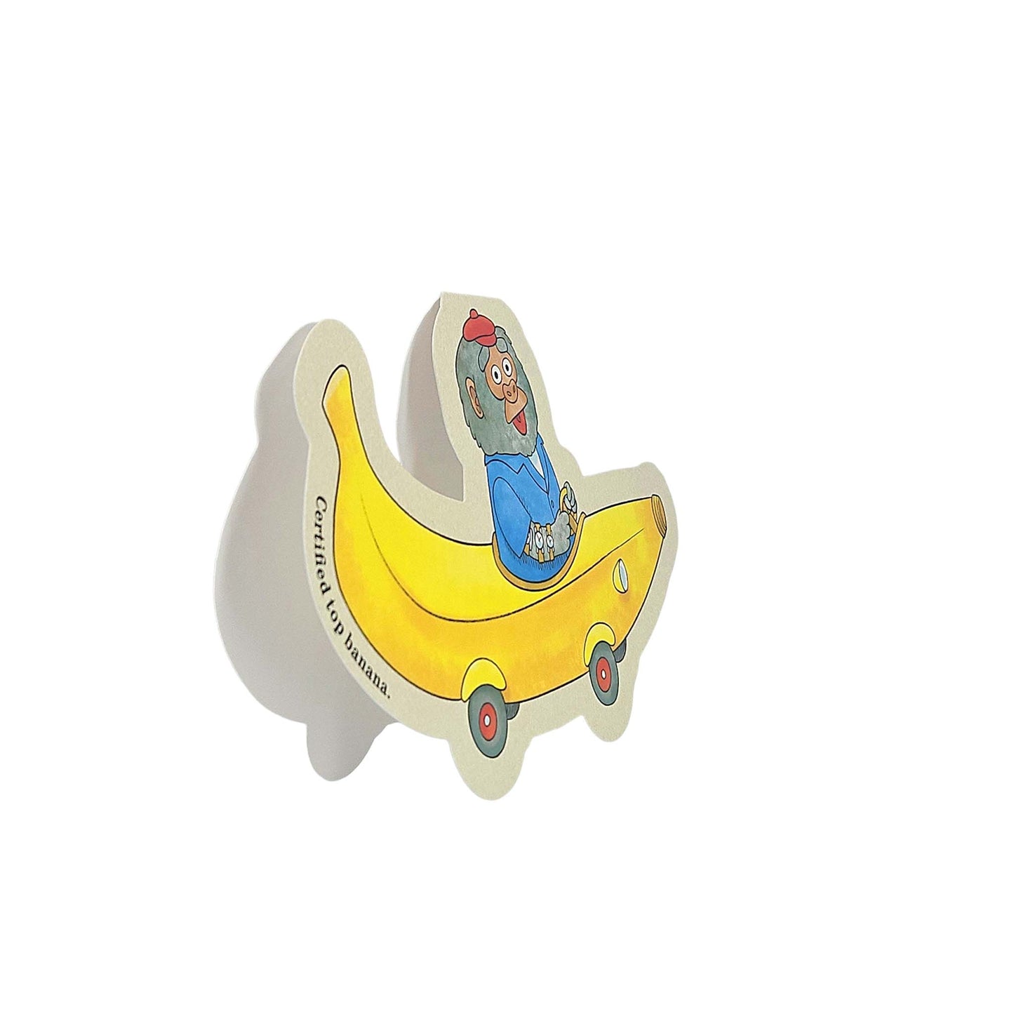 Bananas Gorilla Car Richard Scarry Cutout Card