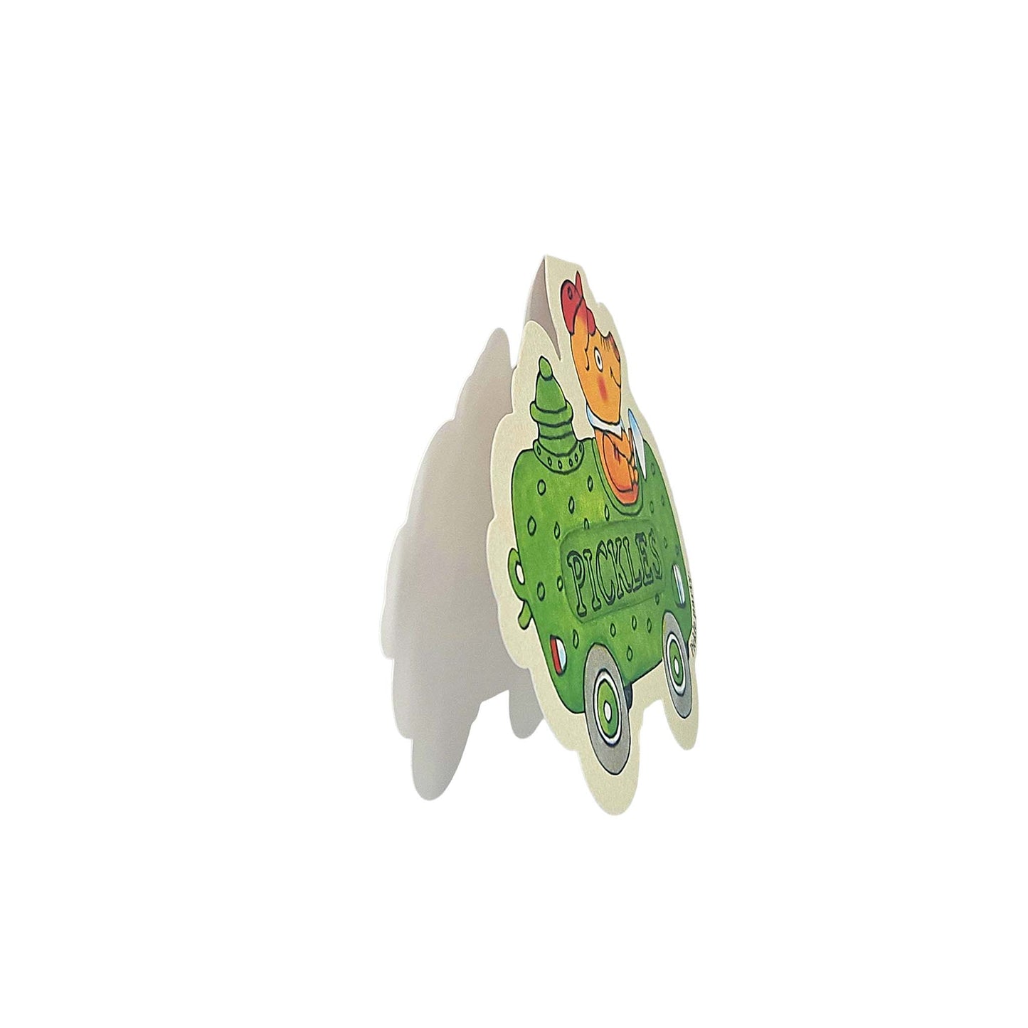 Pickle Party Pig Car Richard Scarry Cutout Card