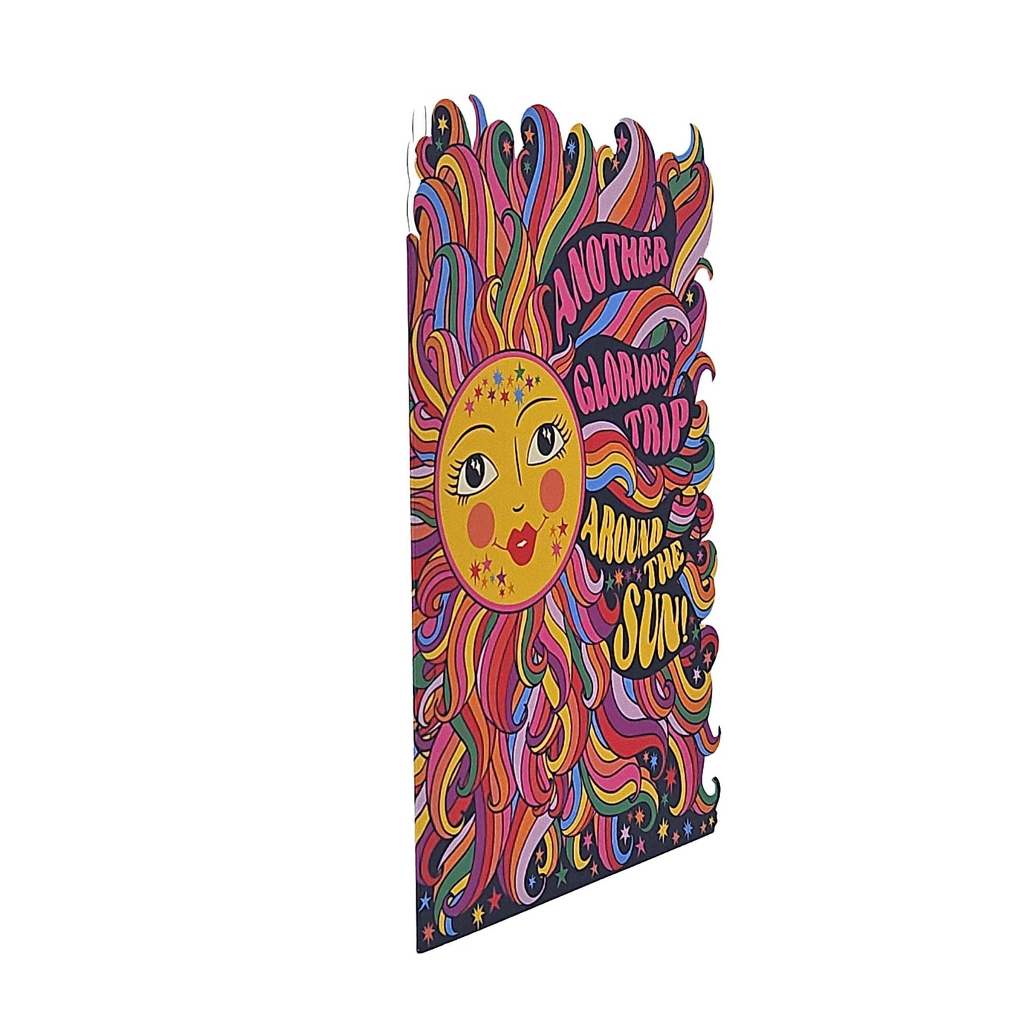 Glorious Trip Around The Sun Cutout Birthday Card