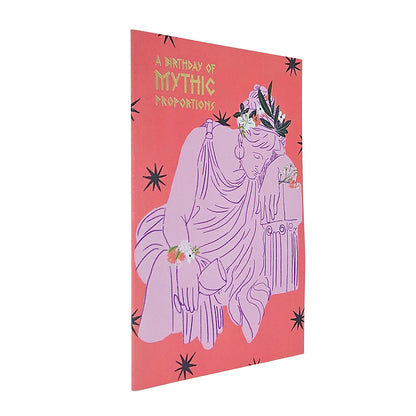 Mythic Proportions Greek Goddess Gold Foiled Birthday Card