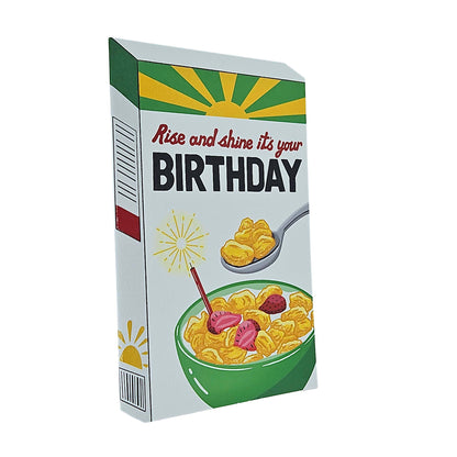 Rise and Shine Cereal Spot Gloss Birthday Card