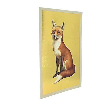 Red Fox Gold Foiled Art Card