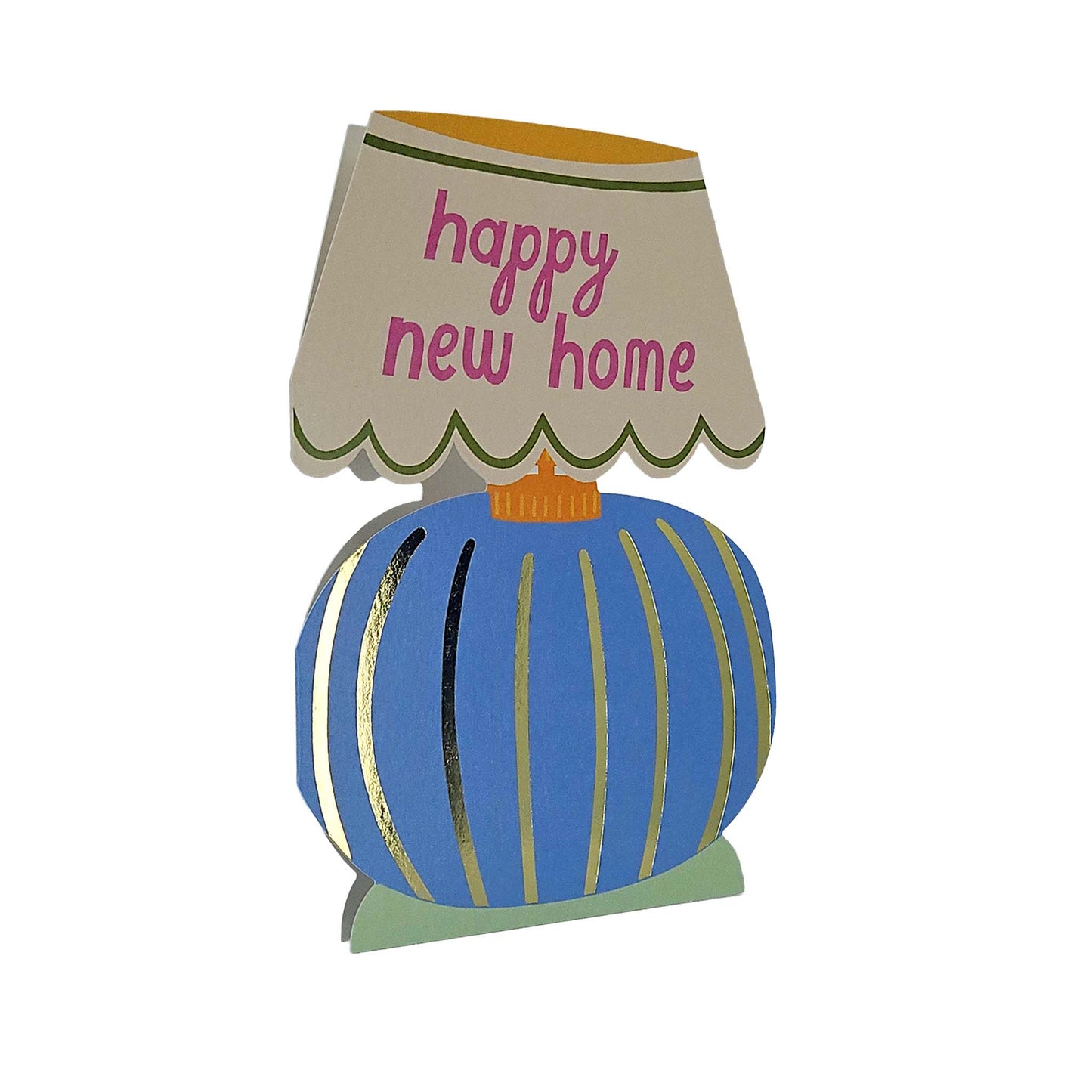 Happy New Home Table Lamp Cutout New Home Card