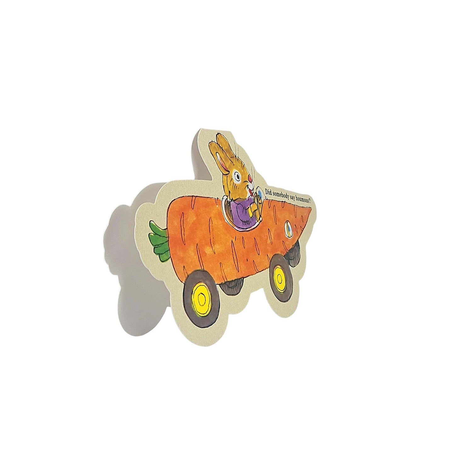 Carrot Bunny Car Richard Scarry Cutout Card