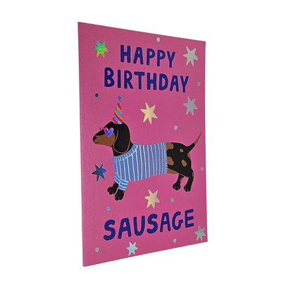 Happy Birthday Sausage Dachshund Birthday Card